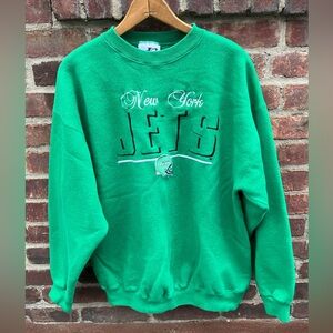 Vintage 90s New York Jets Logo Athletic Sweatshirt Size XL